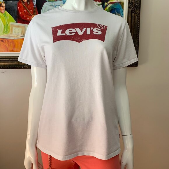 LEVI’S Vintage Medium White Crew Neck T-Shirt - Picture 3 of 10